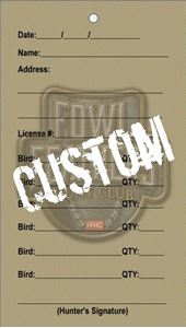 Picture of Custom 100 Fowl Feathers Hevi Hitter Waterfowl Toe Tags Kit